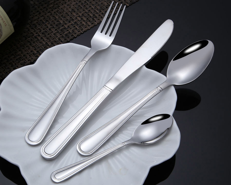 8501  HOT SALE！professional stainless steel cutlery set--bead style