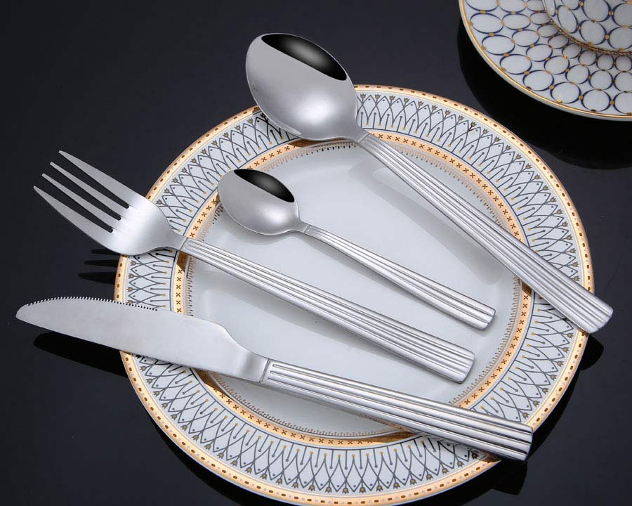 8205 square handle wholesale stainless steel cutlery set