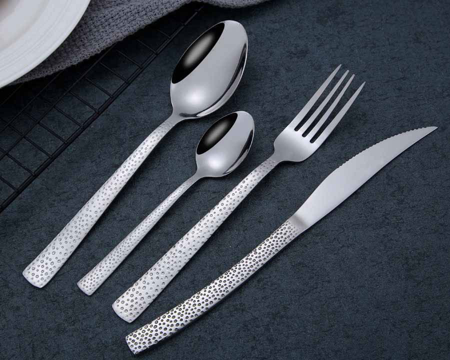 018D Unique stainless steel silver knife fork spoon cutlery ,flatware sets